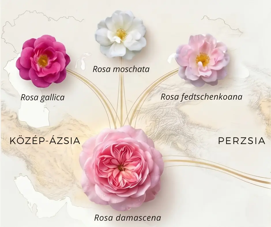 a damaszkuszi rózsa története